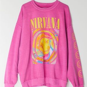 Nirvana Smile Overdyed Sweatshirt - S/M